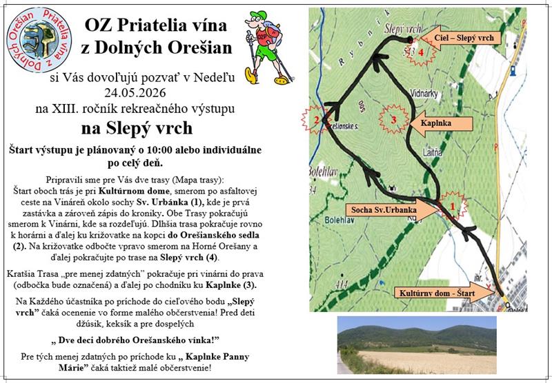 V&yacute;stup na&nbsp;Slep&yacute; 2026